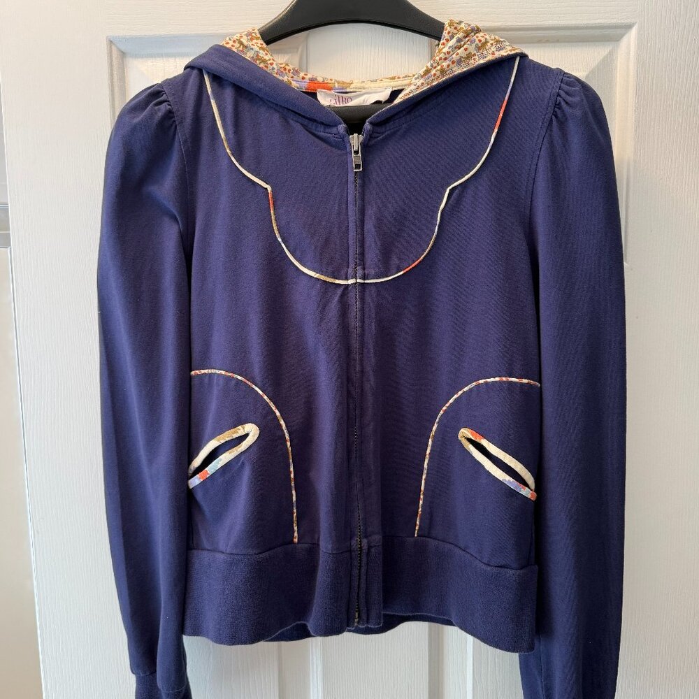Lilka Anthropologie Front Zip Jacket, Size: S